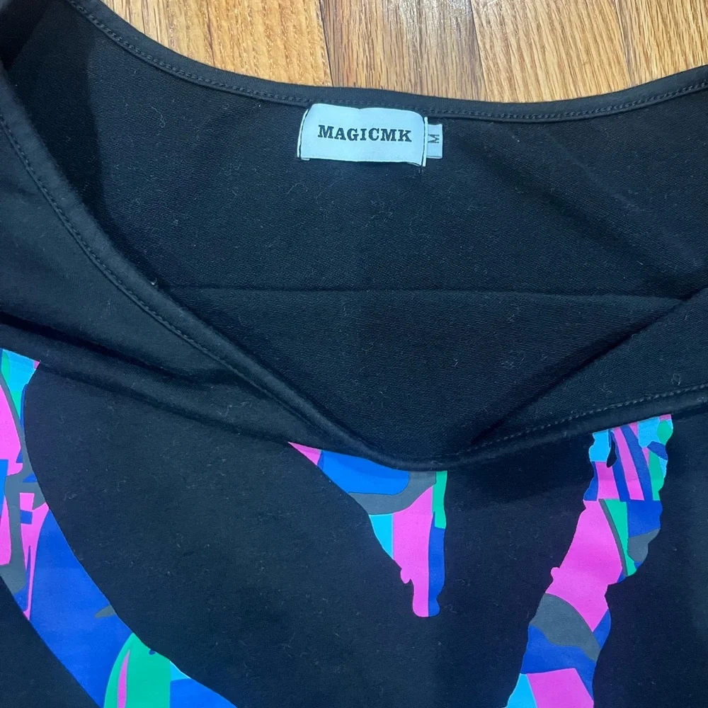 Craaazy‎ Sweatshirt for Women One Shoulder Slanted Shoulder Tops Oversized, M